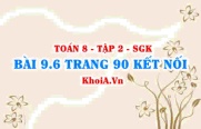 Bài 9.6 trang 90 Toán 8 Kết nối tri thức Tập 2